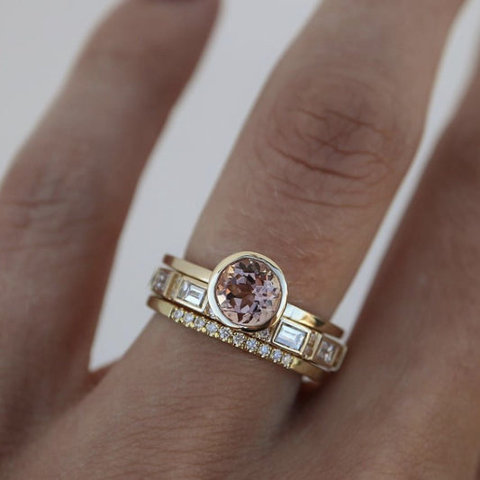 CHAMPAGNE RING THREE-PIECE SET