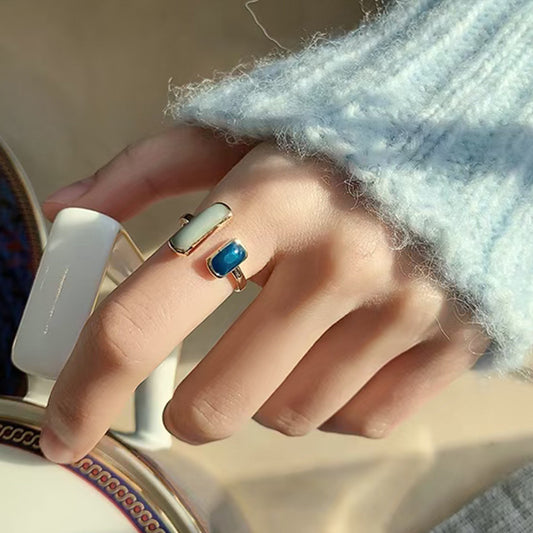 AQUAMARINE WRAP ELEGANT RING