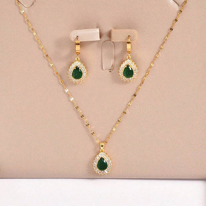 JADE EMERALD JEWELRY SET