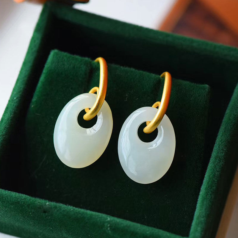 VINTAGE PEACE BUCKLE EARRINGS