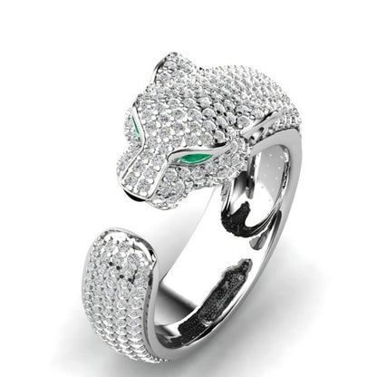 LUXURY LEOPARD HEAD RING