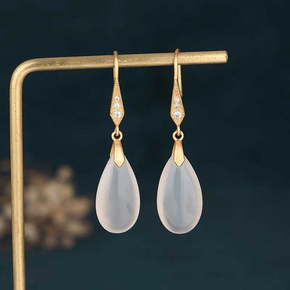 JADE WATER DROP EARRINGS