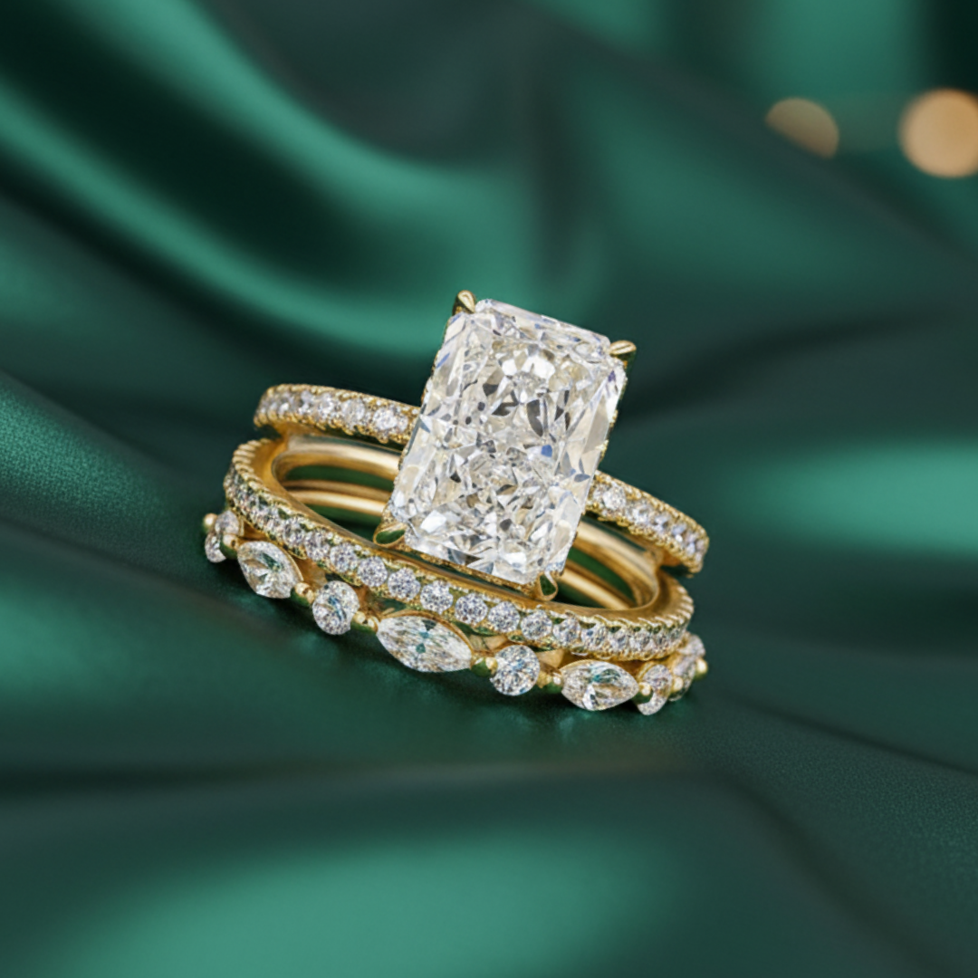 GILLED AGE STONE NOBLE RING SET
