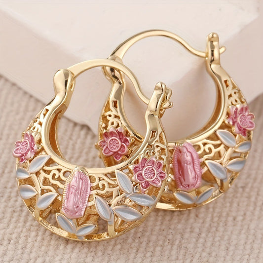 STYLISH FLORAL VINTAGE EARRINGS
