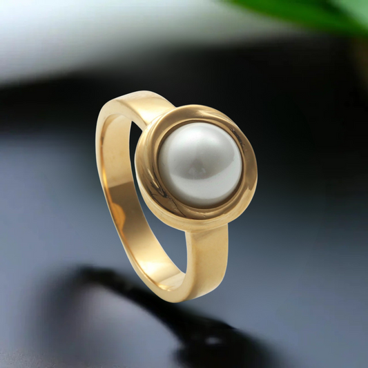 ELEGANT ALL PEARL RING