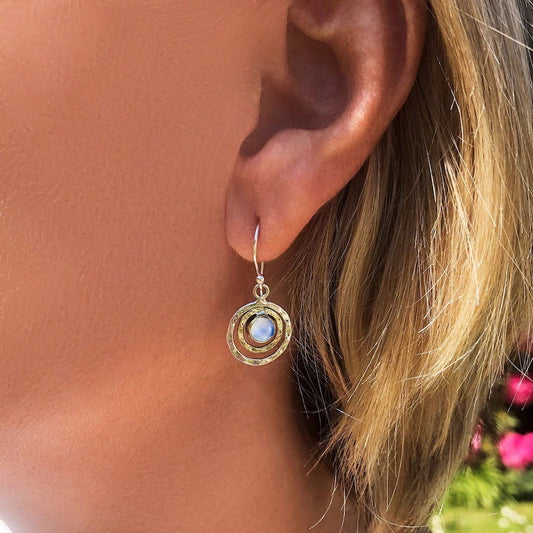 RETRO HOLLOW TOROIDAL EARRINGS