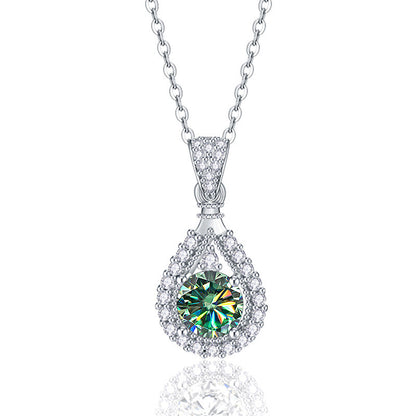 ELEGANT MOISSANITE DROP NECKLACE