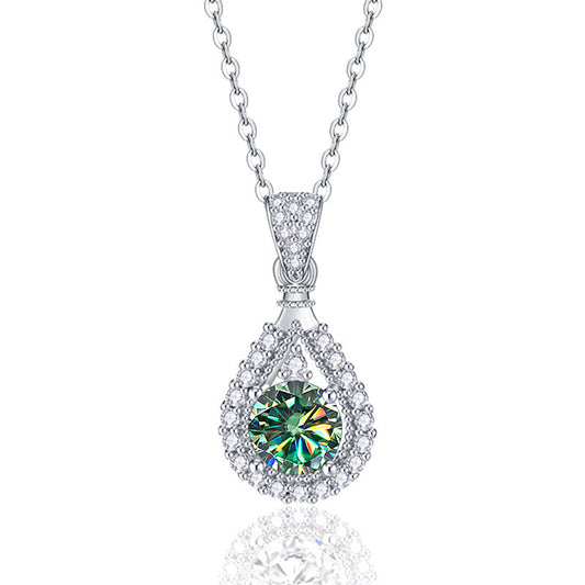 ELEGANT MOISSANITE DROP NECKLACE