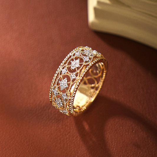 VINTAGE CARVED PATTERN RING