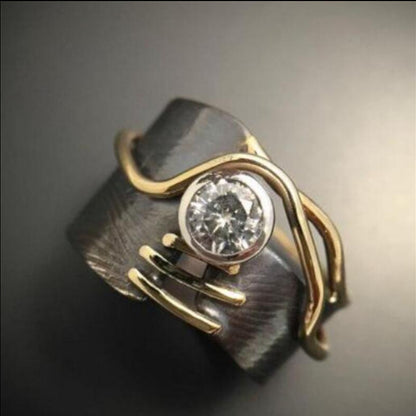 VINTAGE RETRO GEOMETRIC RING