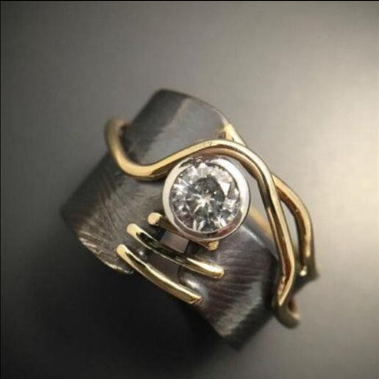 VINTAGE RETRO GEOMETRIC RING