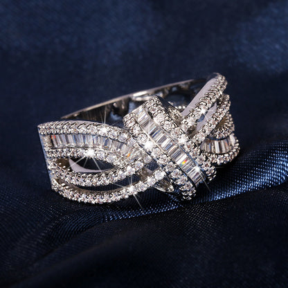 BRIGHT BRAIDED SILVER RING