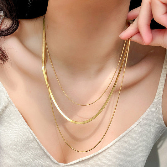 ELEGANT MULTI-LAYERED CHAIN NECKLACE