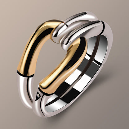 VINTAGE KNOTTED GOLD & SILVER