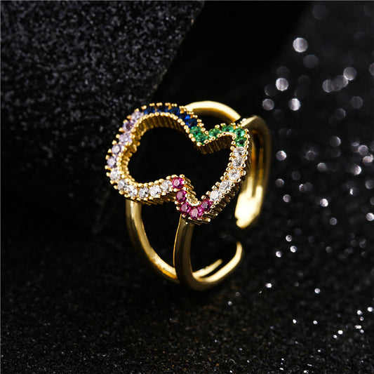 RETRO PERSONALITY HOLLOW RING