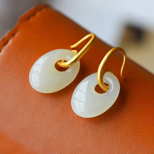 VINTAGE PEACE BUCKLE EARRINGS