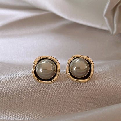 ELEGANT BLACK PEARL EARRINGS