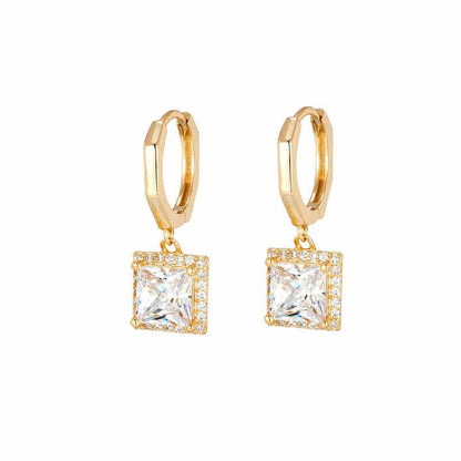 ELEGANT RETRO STYLE SQUARE EARRINGS